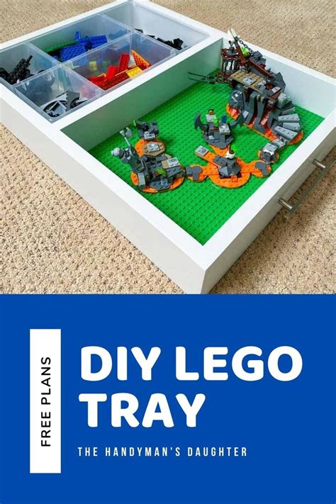 Diy Lego Tray With Organizer Lego Tray Woodworking Plans Free Lego