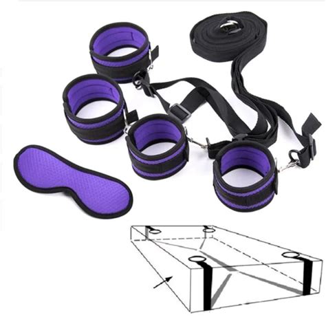 Under Bed Games Bdsm Bondage Restraints Set System Sex Handcuffs Ankle Cuffs Adult Erotic