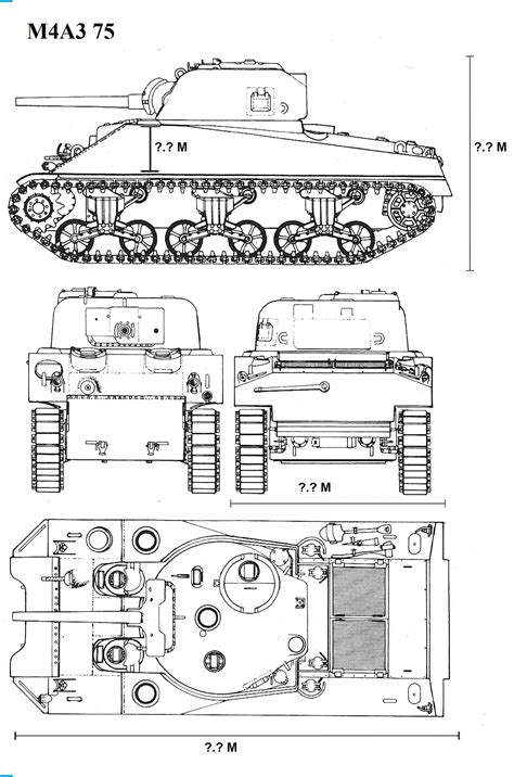 Does Anyone Know Where I Can Find Sherman Blueprints With Sizes From