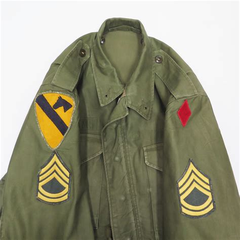 Us Army M 1951 Field Jacket 1950s Vietnam War 1st Cav Rare Gear Usa