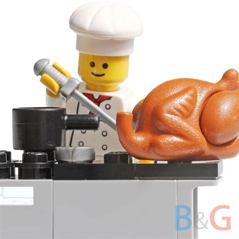 Lego Custom Chef And Kitchen Oven Turkey Inspired Parisian Restaurant