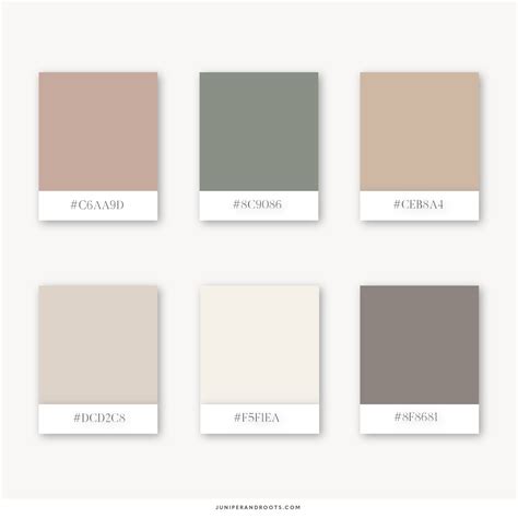 5 Earth Toned Minimalistic Colour Palettes Website Color Palette