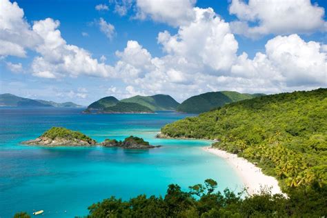Trunk Bay In The Us Virgin Islands Is One Of The Most Beautiful White
