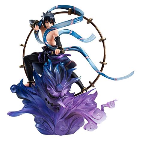 Megahouse Naruto Shippuden Sasuke Uchiha Raijin Gem Series Remix Statue