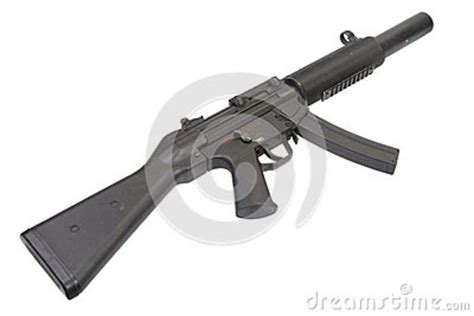 Submachine Gun MP With Silencer Royalty Free Stock Photo CartoonDealer Com