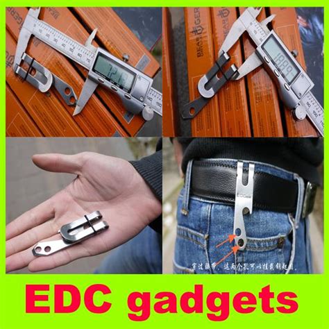 New Edc Gadgets Stainless Steel Waist Clip Billfold Portable Utility