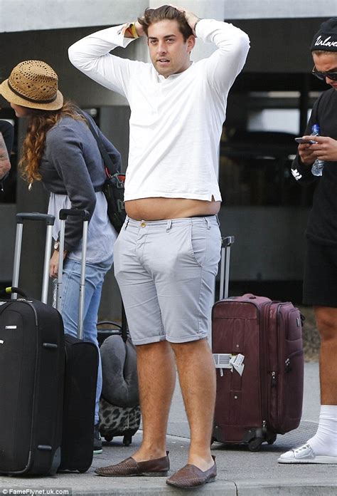 James Argent Displays His Belly As The Towie Cast Fly Back From Ibiza