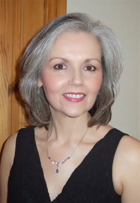 medium hair styles for women over 40 photograph courtesy … gray hair grey hair silver hair