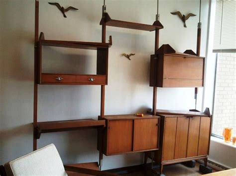 The next step was the actual room divider, which again we had the time to debate for literal years. Wall Unit Mid Century Room Divider | Modern room divider ...