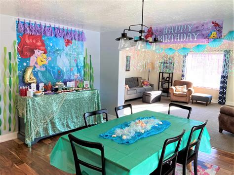 Little Mermaid Theme Party Fish Net Under The Sea Party Backdrop