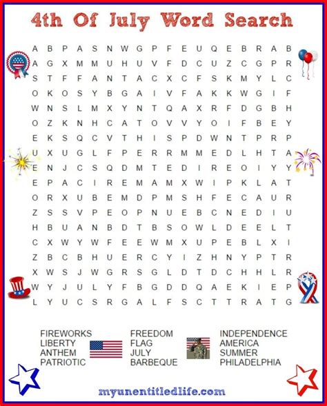 Free Printable 4th Of July Games