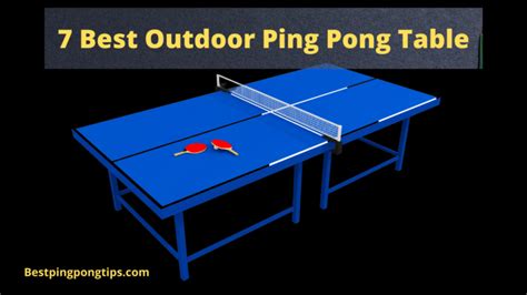 7 Best Outdoor Ping Pong Table Buying Guide In 2022
