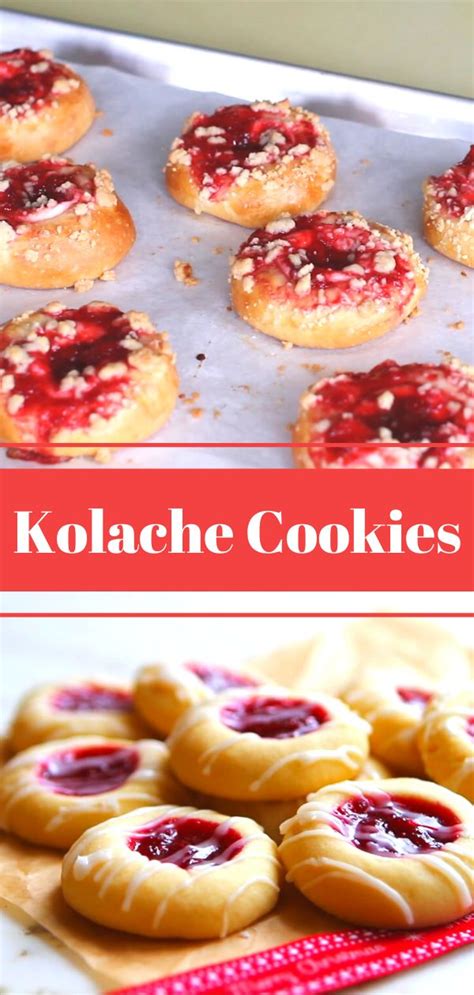 Sometimes they have a cheese or nut filling. Kolache Cookies | Delicious cake recipes, Cake baking ...