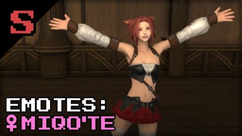 Ffxiv Emotes Female Miqote Youtube