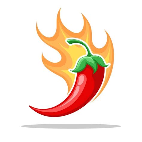 Hot Spicy Level With Flame Pepper Infographic Design Template With Red