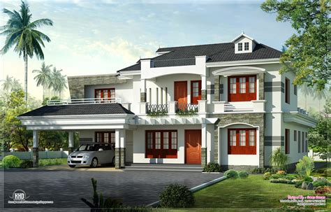 New Style Kerala Luxury Home Exterior Kerala Home Design And Floor
