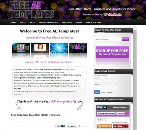 Are you looking for free after effects projects download over then 4000 free videohive after effects template for free download it now and enjoy free videohive free templates. 9+ Free Websites To Download After Effects! | Free ...