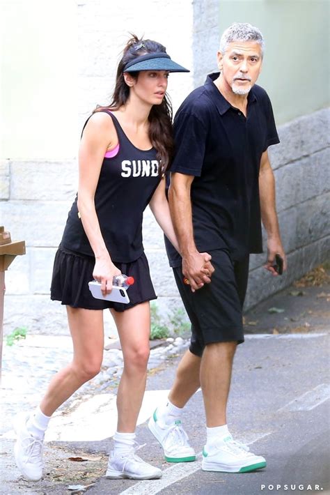 Amal Clooneys Tennis Outfit In Italy Popsugar Fashion Photo 2