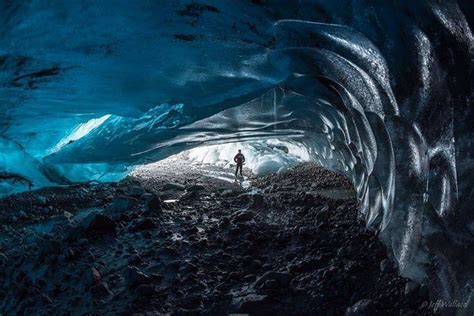 Piclogy Ice Cave Under The Athabasca Glacier Alberta Canada