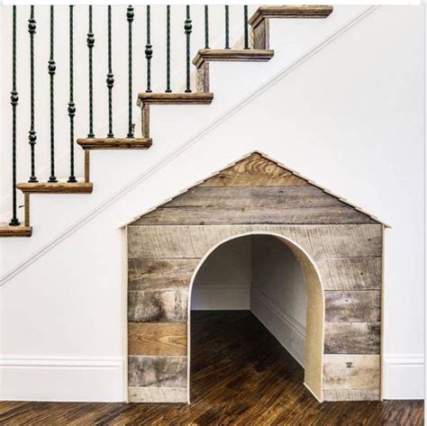 Adorable Dog House Under The Stairs House Design Dog Houses