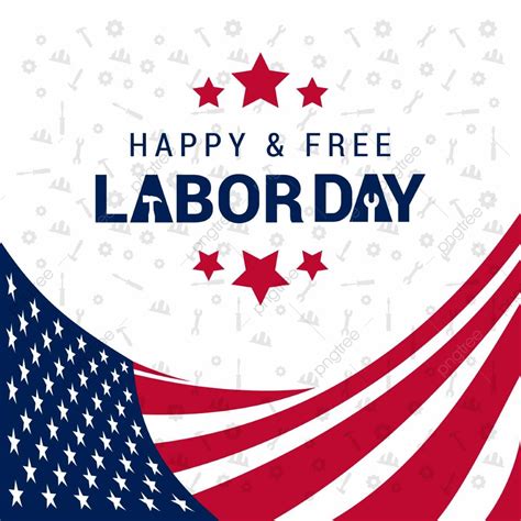 Happy Labour Day Vector Hd Images Happy Labour Day With Usa Flag
