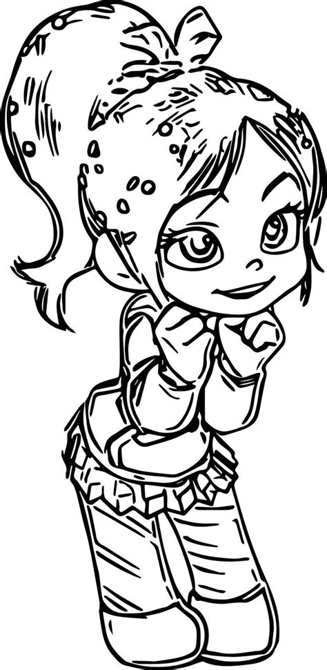 Vanellope Von Schweetz Princess Coloring Page