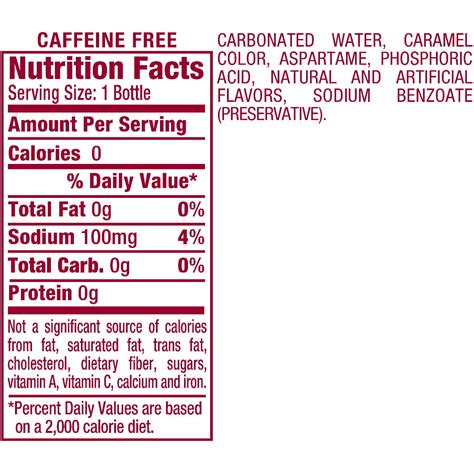 Dr Pepper Nutrition Facts Caffeine Runners High Nutrition