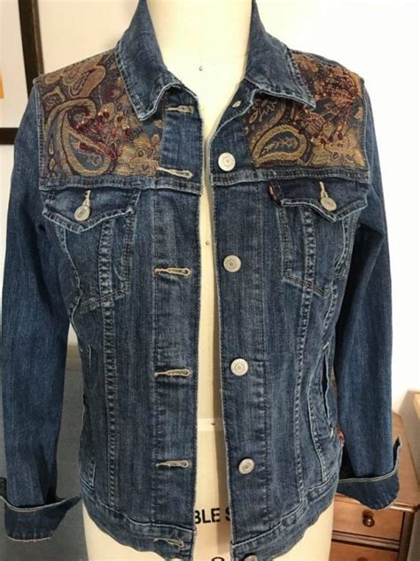 Denim Jacket Upcycle Marys Thrifty Chic