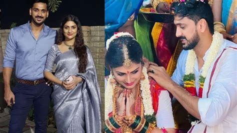 Sevvanthi Serial Actress Divya Sridhar Wedding Video Divyasridhar Weds Actor Arnaav 😍