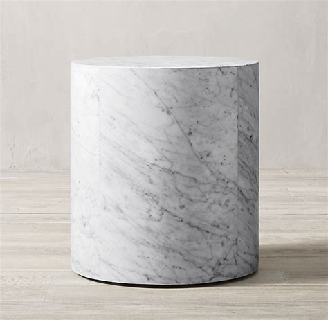 Marble Plinth Round Side Table