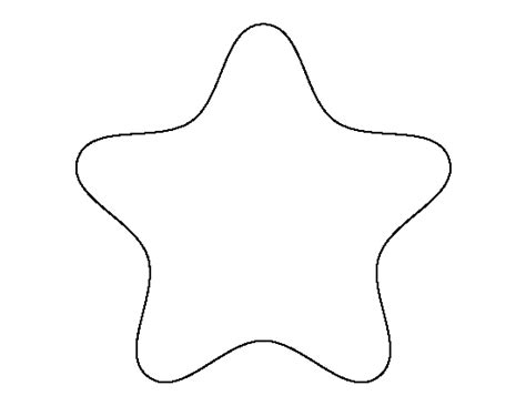 Printable Rounded Star Template Star Template Free Quilt Patterns