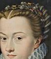 Portrait of Elizabeth of Austria by Francois Clouet, ca 1571