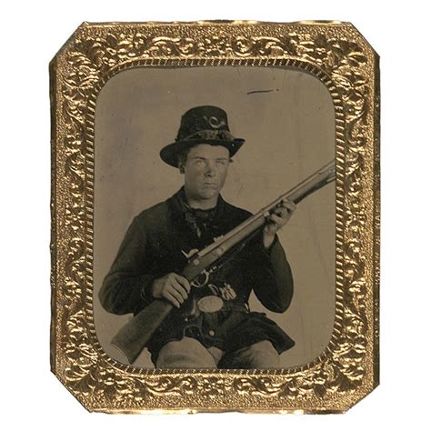 Sixth Plate Tintype Of A Well Armored Civil War Private Cowans