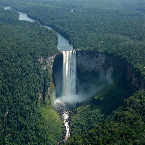 Guyana Scenery Waterfall Waterfall Photos