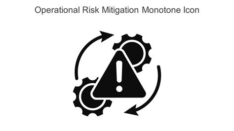 Operational Risk Mitigation Monotone Icon In Powerpoint Pptx Png And