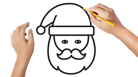 Coloriage pere noel facile a colorier . Comment dessiner le Père Noël facile | Dessin pour enfants ...