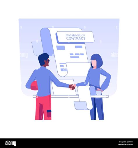 Contractor Agreements Isolated Concept Vector Illustration Partners