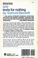 Stories And Texts For Nothing by Samuel Beckett: Very Good Soft cover ...