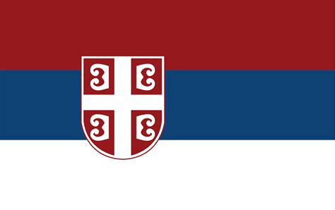 Simplified Serbian Flag With Darker Colours Rvexillology
