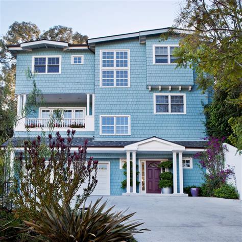 Blues and grays have been a popular exterior color for the last decade. 28 Inviting Home Exterior Color Ideas | HGTV
