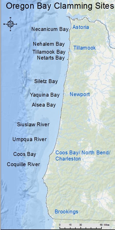 Map Of Oregon Coast Beaches Maping Resources