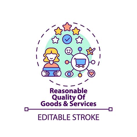 Reasonable Goods And Services Quality Concept Icon 2283392 Vector Art