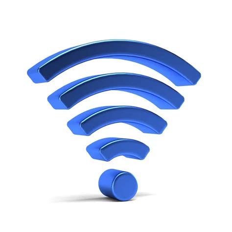 Icon Wifi 3d Wifi Wireless Network 3d Icon Symbol — Stock Photo