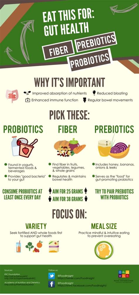 Eat This For Optimal Gut Health Infographic Prebiotics And Probiotics