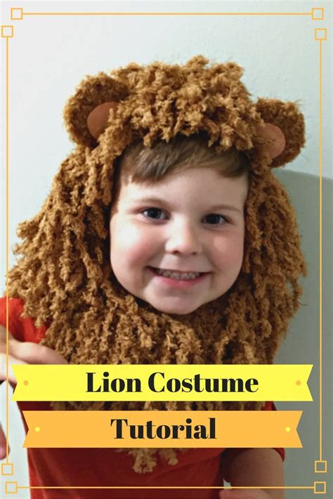 Lion Costume Tutorial Makes Bakes And Decor Lion Costume Lion Costume Diy Costume Tutorial