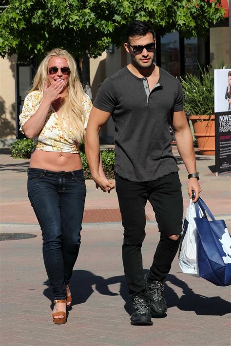 He even posted a photo of himself and the singer riding horses together with the. Britney Spears and boyfriend Sam Asghari hold hands while out for shopping at The GAP in ...