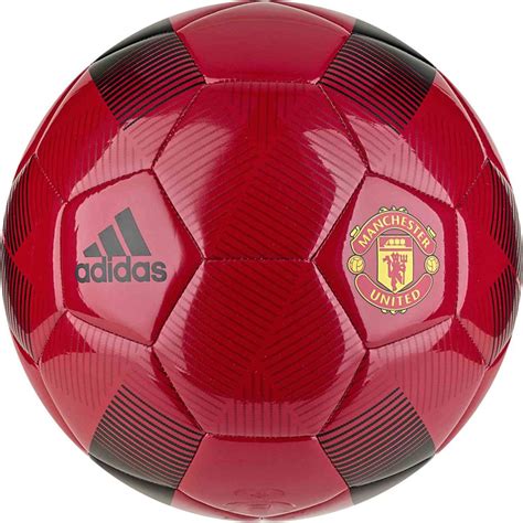 Adidas Manchester United Soccer Ball Real Redblack Soccerpro