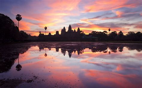 Sunrise At Angkor Wat Cambodia Natural Wonders Pinterest