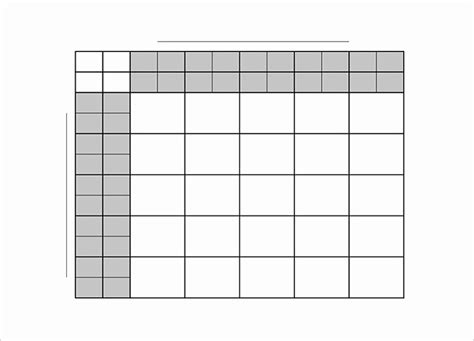 Football Squares Template Excel