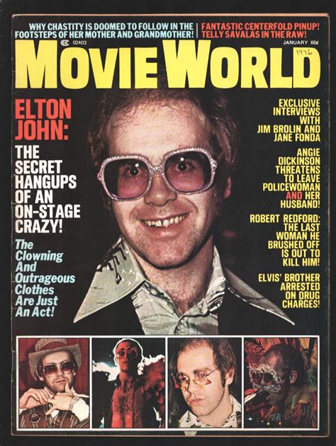 Movie World 11976 Elton John Cover Jane Fonda James Brolin Angie
